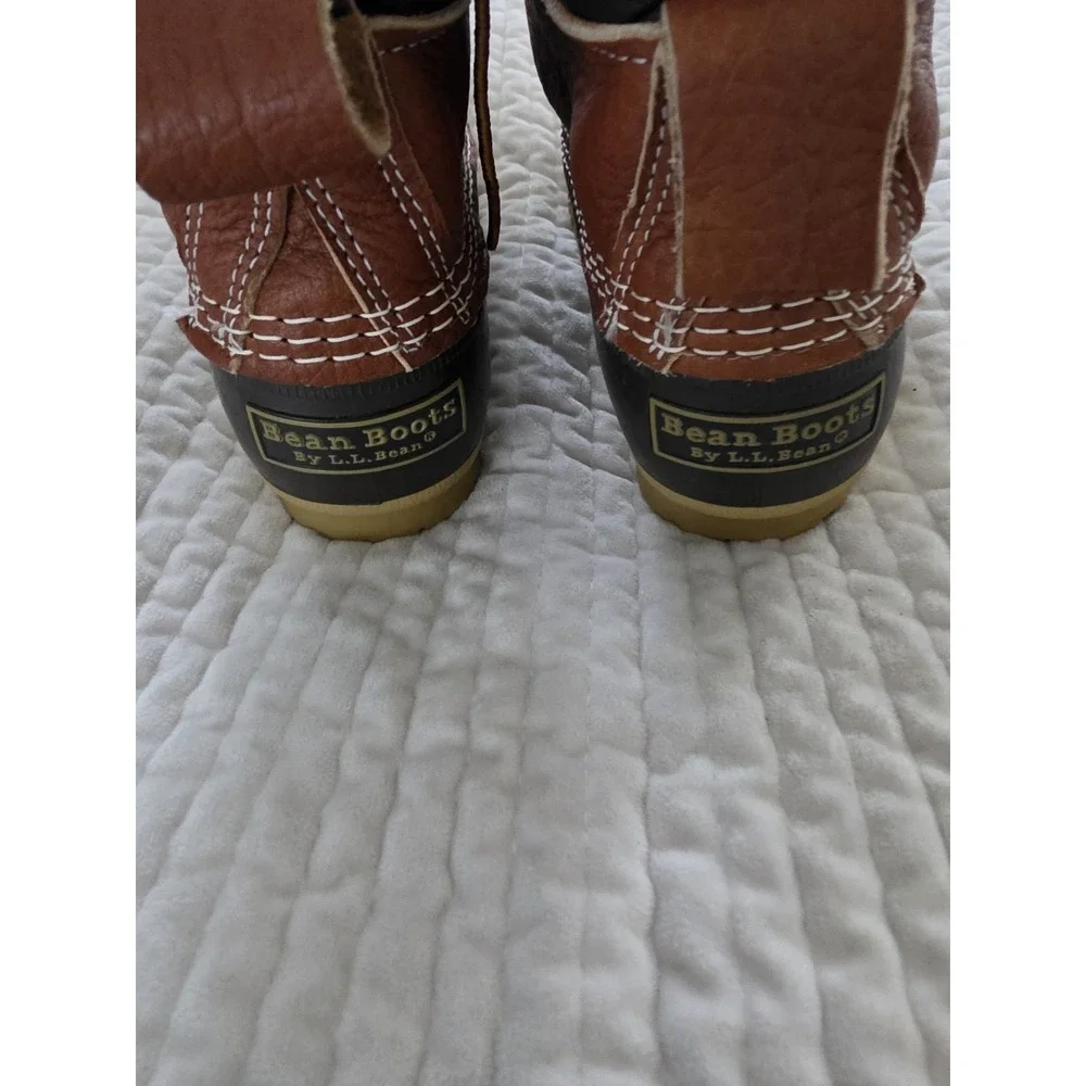 LL Bean Bean Boots Short Womens Size 7M/9W Duck Boots EUC Made In Maine USA